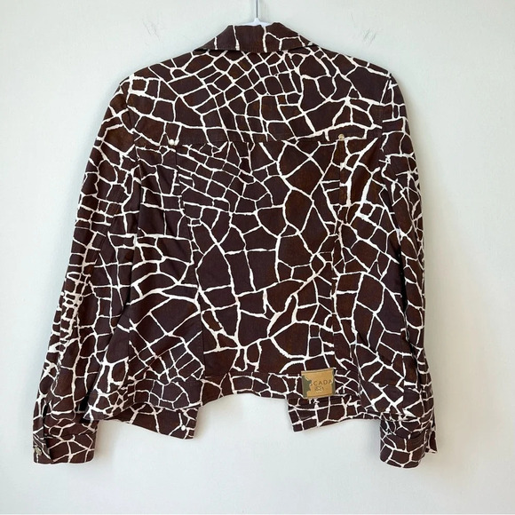 Escada Animal Print Cotton Denim Jacket - Picture 5 of 7